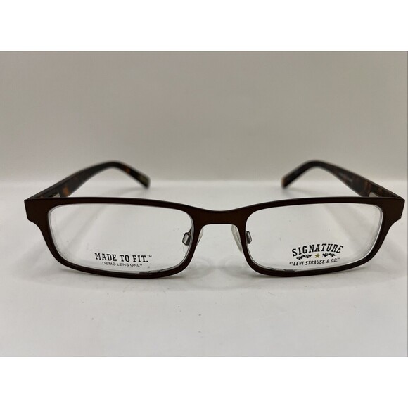 Signature Levi's Eyeglasses LS1008 BRN Designer Demo Lens Brown 52-18-145 - Picture 1 of 6